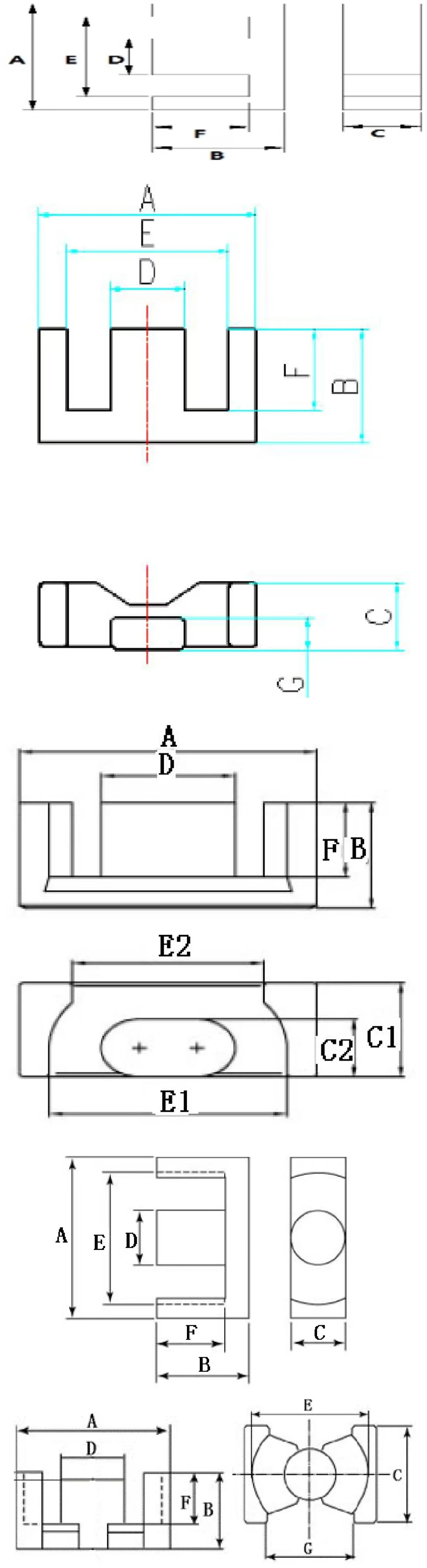 Ferrite Ni-Zn /Toroidal/Dr/Rod/Soft RoHS Magnetic Core with Different Size for High