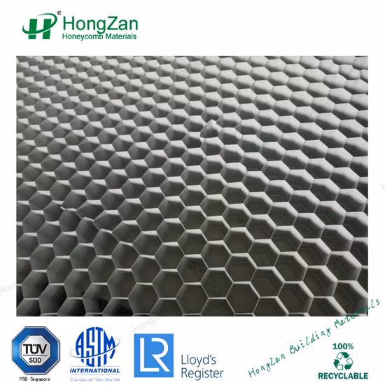 Anima composita a nido d'ape resistente al calore per pannelli sandwich